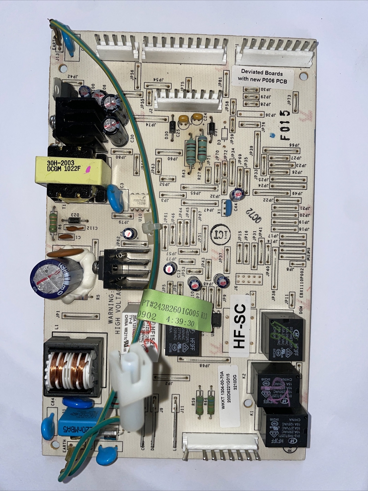 200D6221G015 GE Main Control Board FOR GE REFRIGERATOR Rebuilt