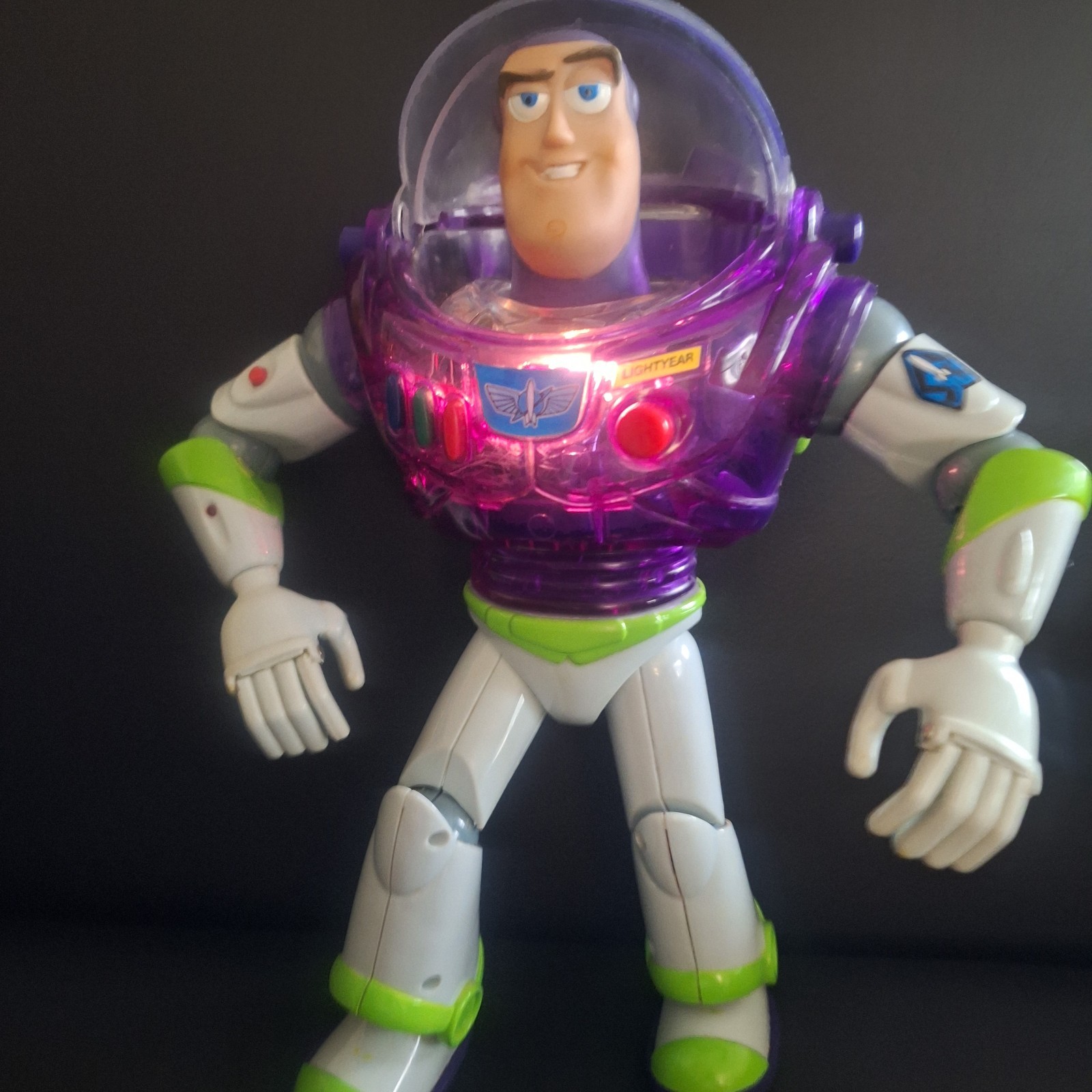 Vintage Toy Story Purple Interstellar Talking Buzz Lightyear Thinkway 1999 WORKS Vintage Toy Story Purple Interstellar Talking Buzz Lightyear Thinkway 1999 WORKS