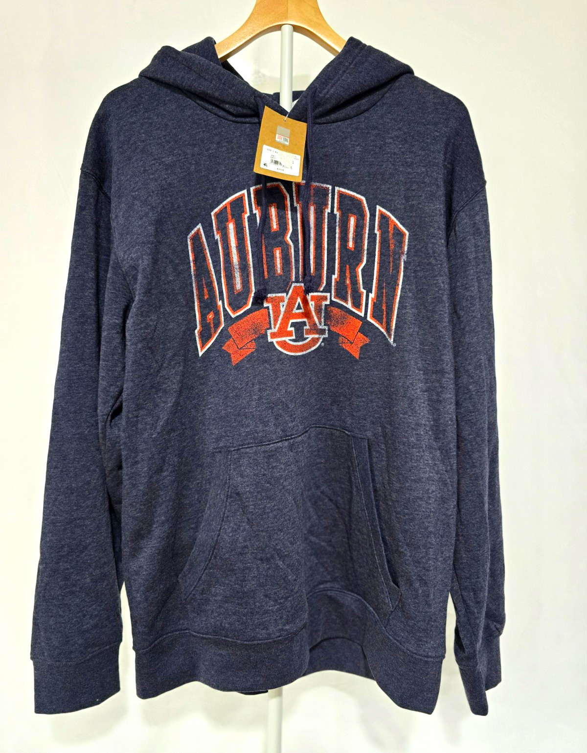 Fanatics Auburn Tigers Blue Pullover Hoodie Sweatshirt Size L Licensed