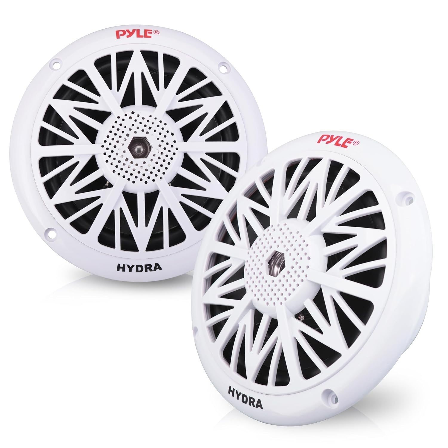 Pyle 5.25 Inch Dual Marine Speakers - 2 Way Waterproof and Weather Resistant