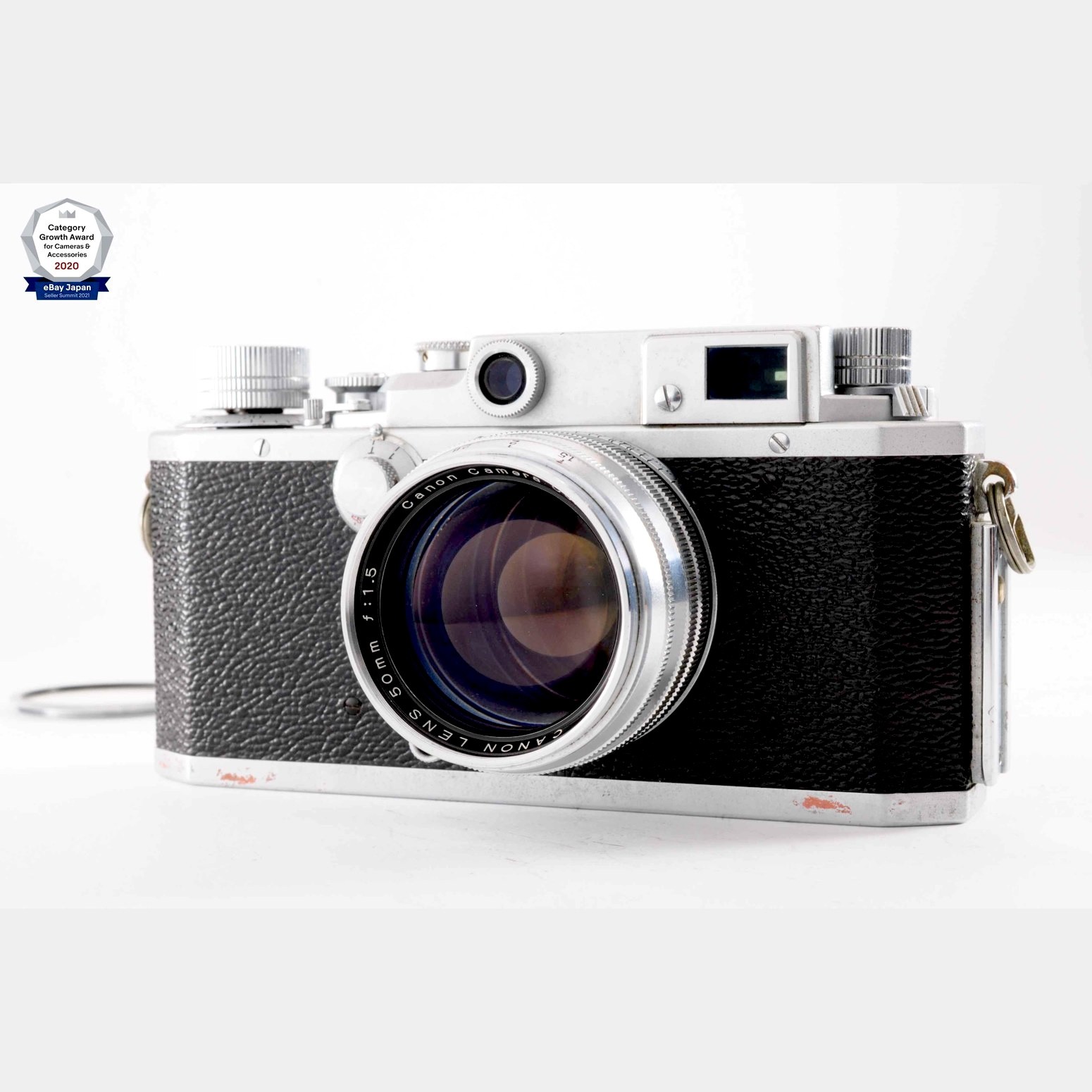 **Exc+5** Canon IIIA 3A Silver Rangefinder 35mm Film Camera + 50mm f/1.5 FromJPN