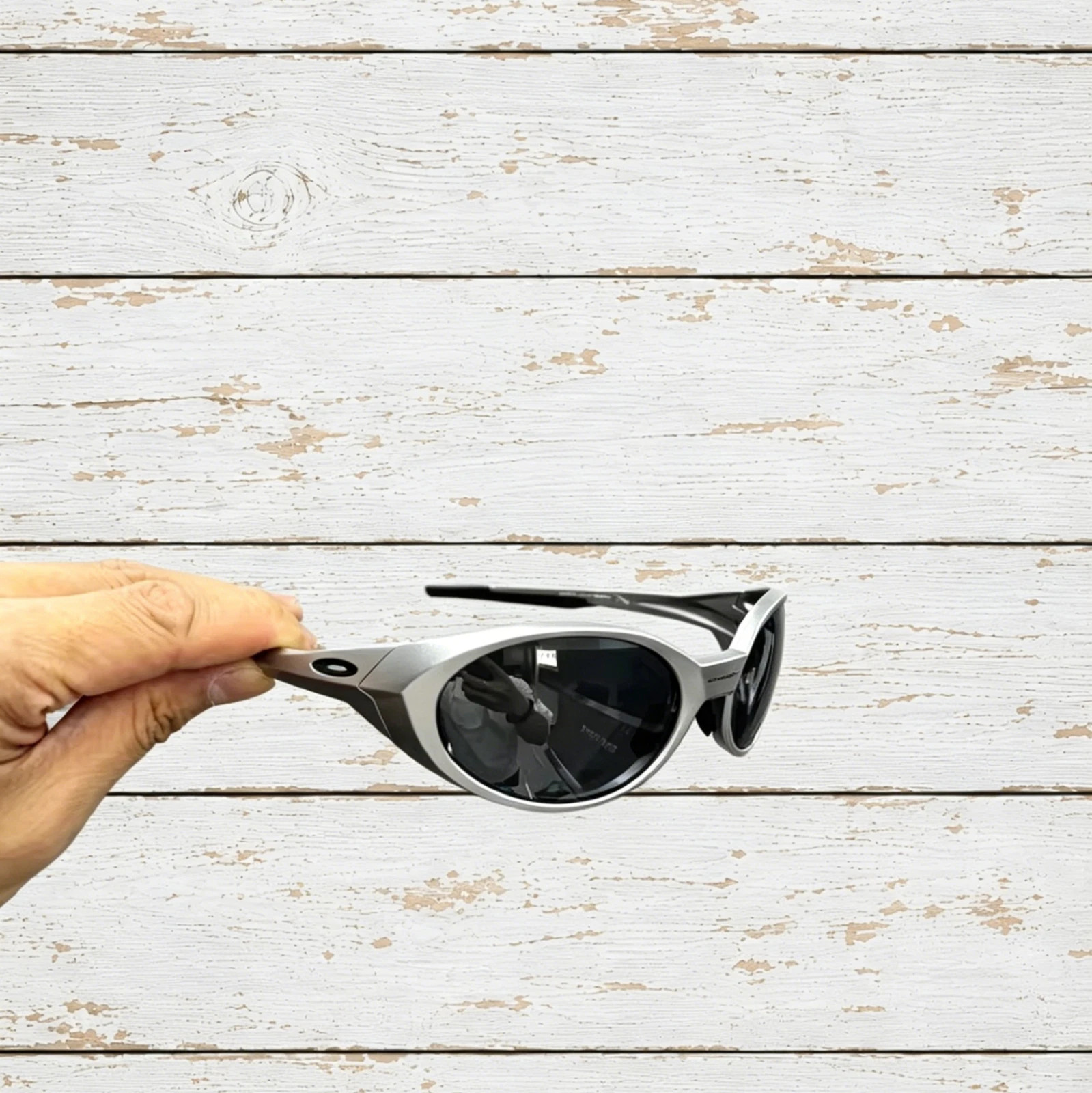 Oakley Eye Jacket Redux OO9438 Polarized Sunglasses Sliver Frame Black Lenses Oakley Eye Jacket Redux OO9438 Polarized Sunglasses Sliver Frame Black Lenses
