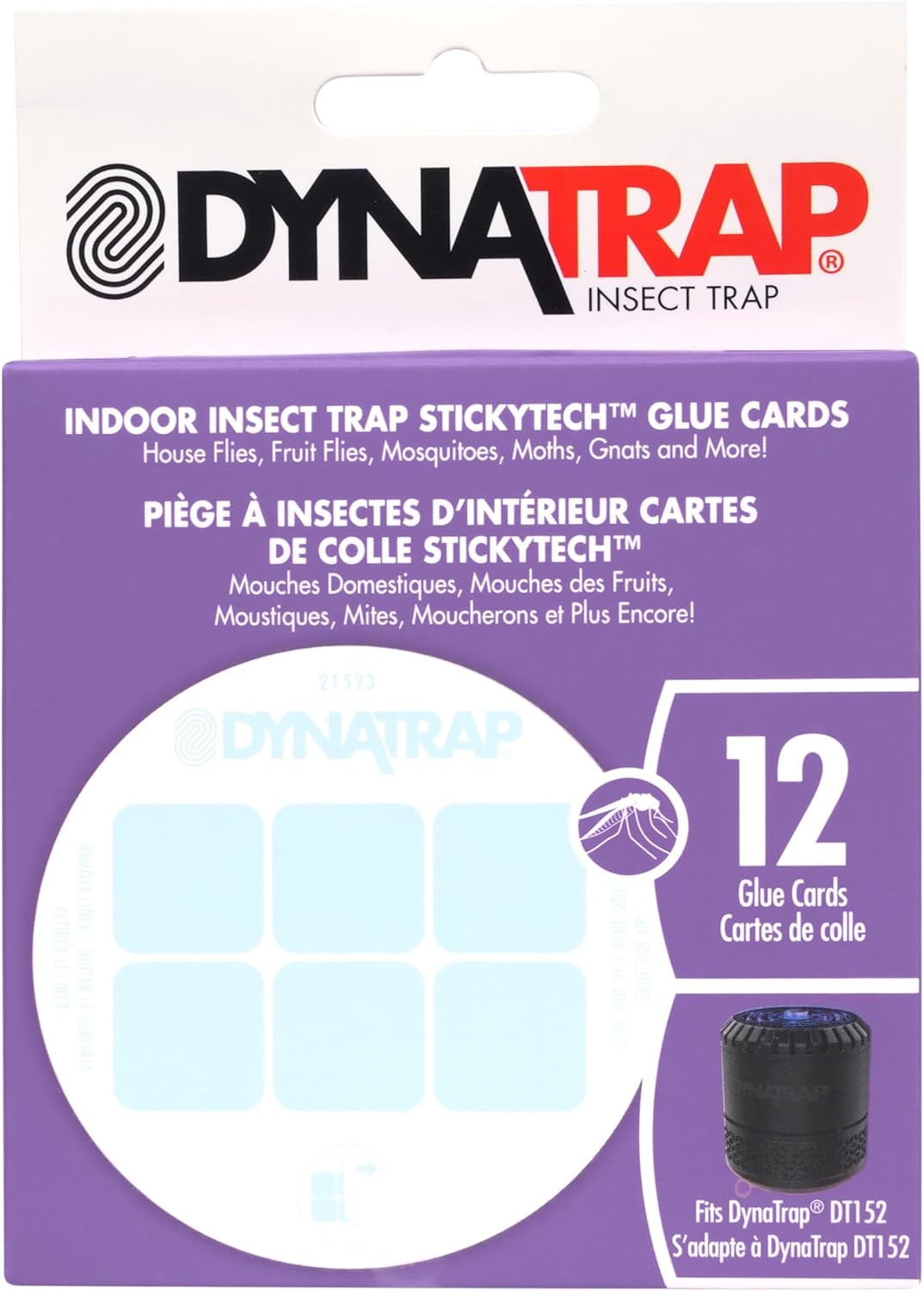 Dynatrap Official Replacement Stickytech Glue Cards for Dynatrap DT152 Indoor In Dynatrap Official Replacement Stickytech Glue Cards for Dynatrap DT152 Indoor In