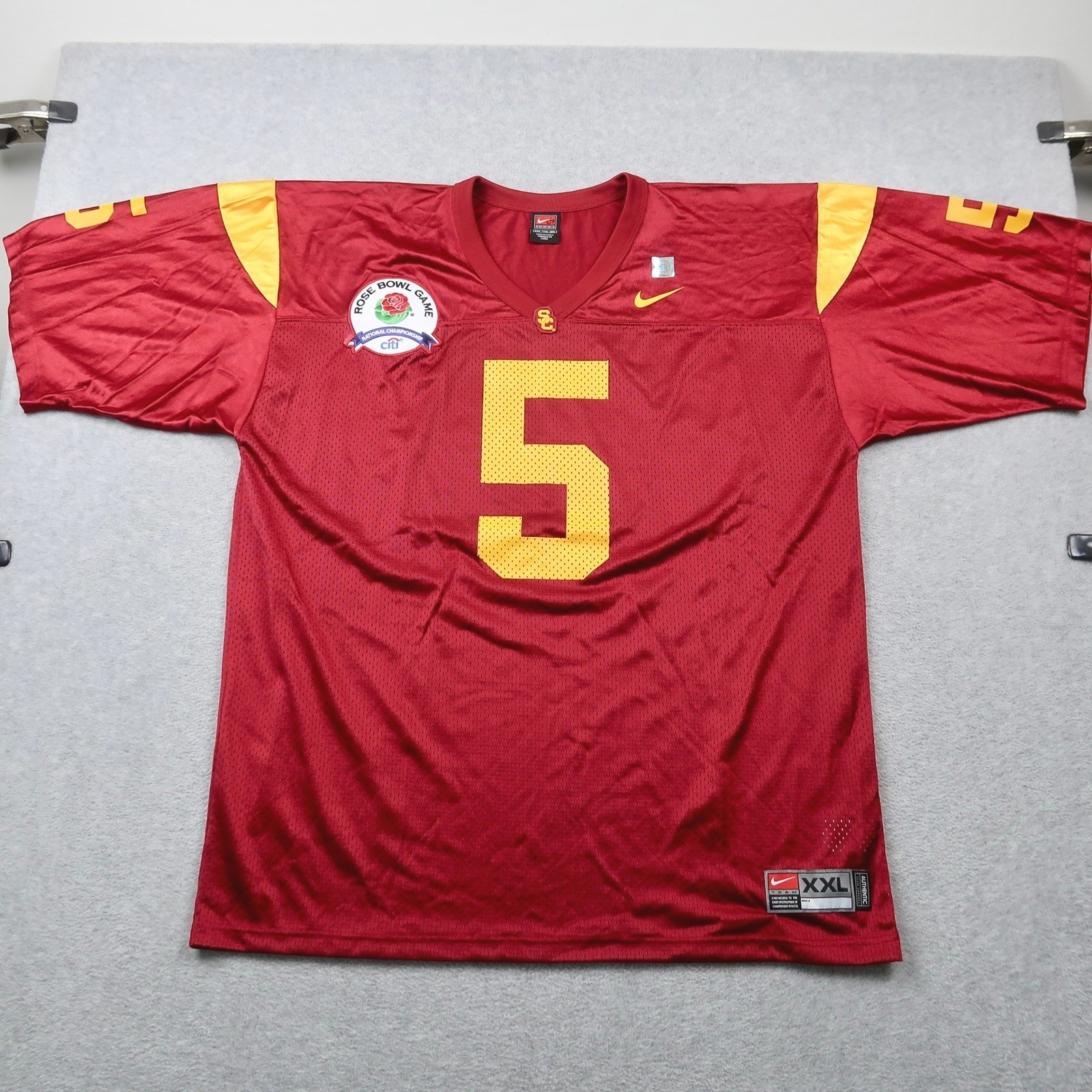 Nike USC Trojans Reggie Bush #5 Rose Bowl National Championship Jersey Mens XXL
