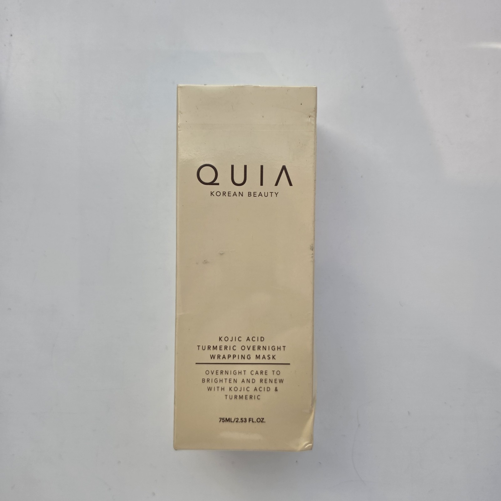 QUIA - Korean Beauty - Turmeric + Kojic Acid Overnight Wrapping Mask - 75ml QUIA - Korean Beauty - Turmeric + Kojic Acid Overnight Wrapping Mask - 75ml