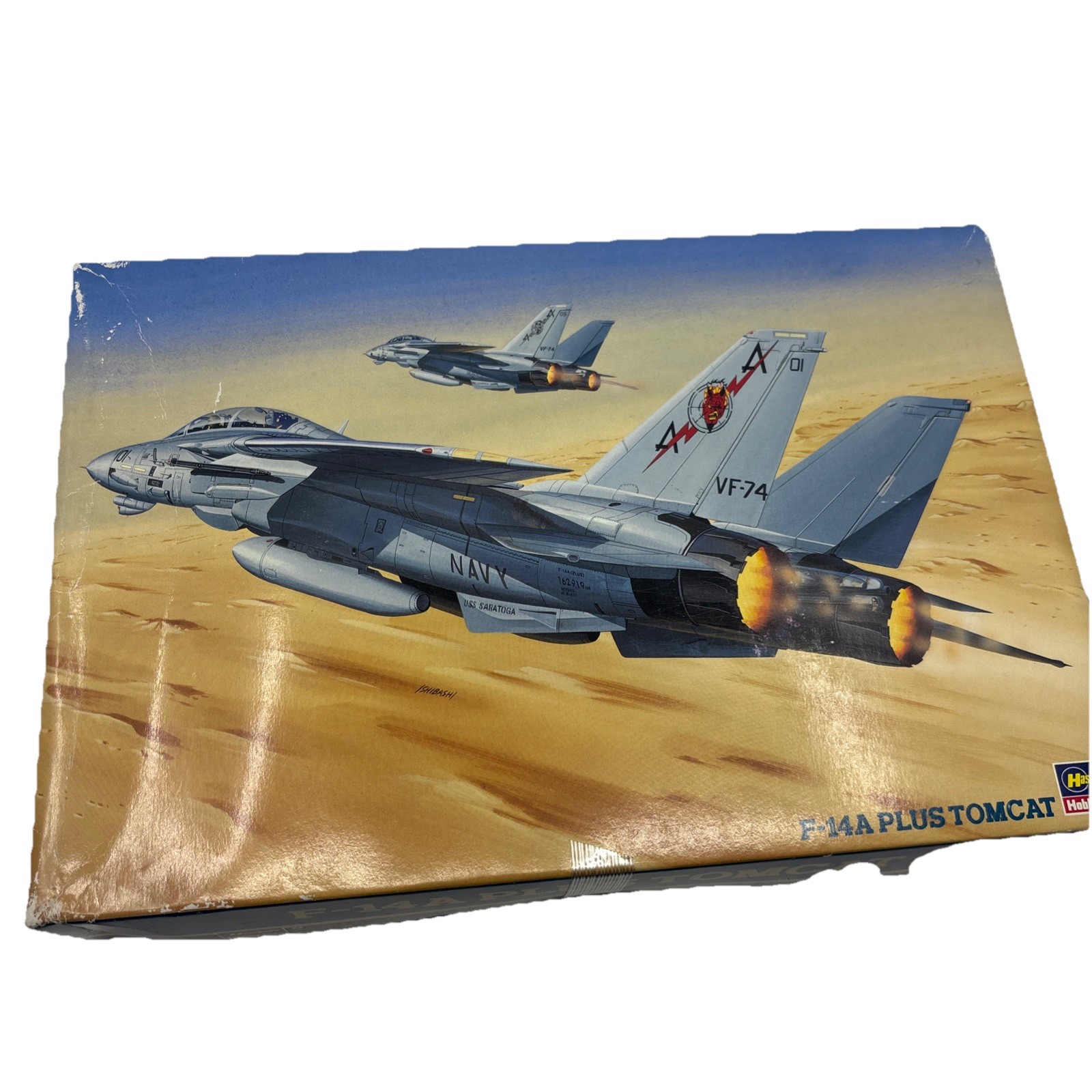 Hasegawa F-14A Plus Tomcat Scale 1/72 Made in Japan 1991 Open Box Hasegawa F-14A Plus Tomcat Scale 1/72 Made in Japan 1991 Open Box