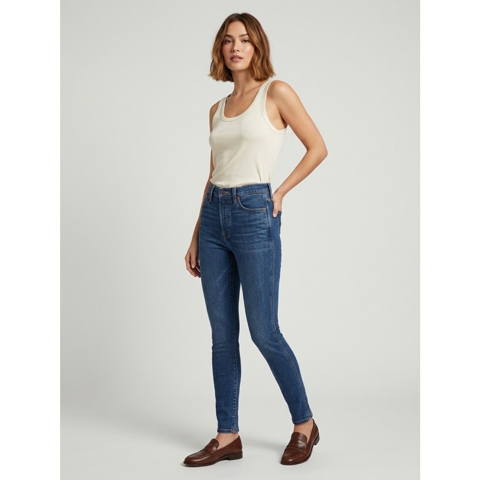 Madewell Women\'s Blue Skinny Jeans Size 28 Madewell Women\'s Blue Skinny Jeans Size 28