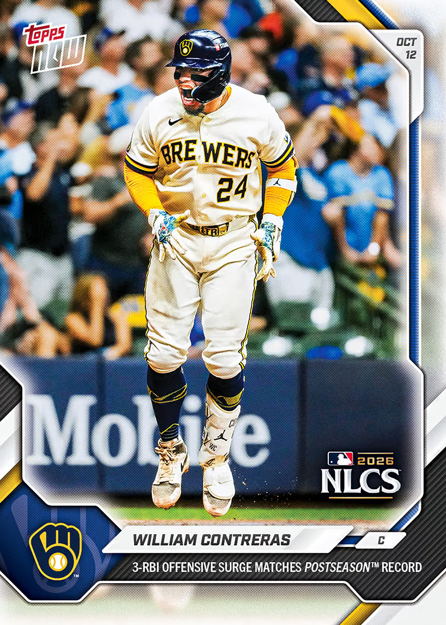 William Contreras NLCS 2026 MLB Topps NOW Card 783 Presale