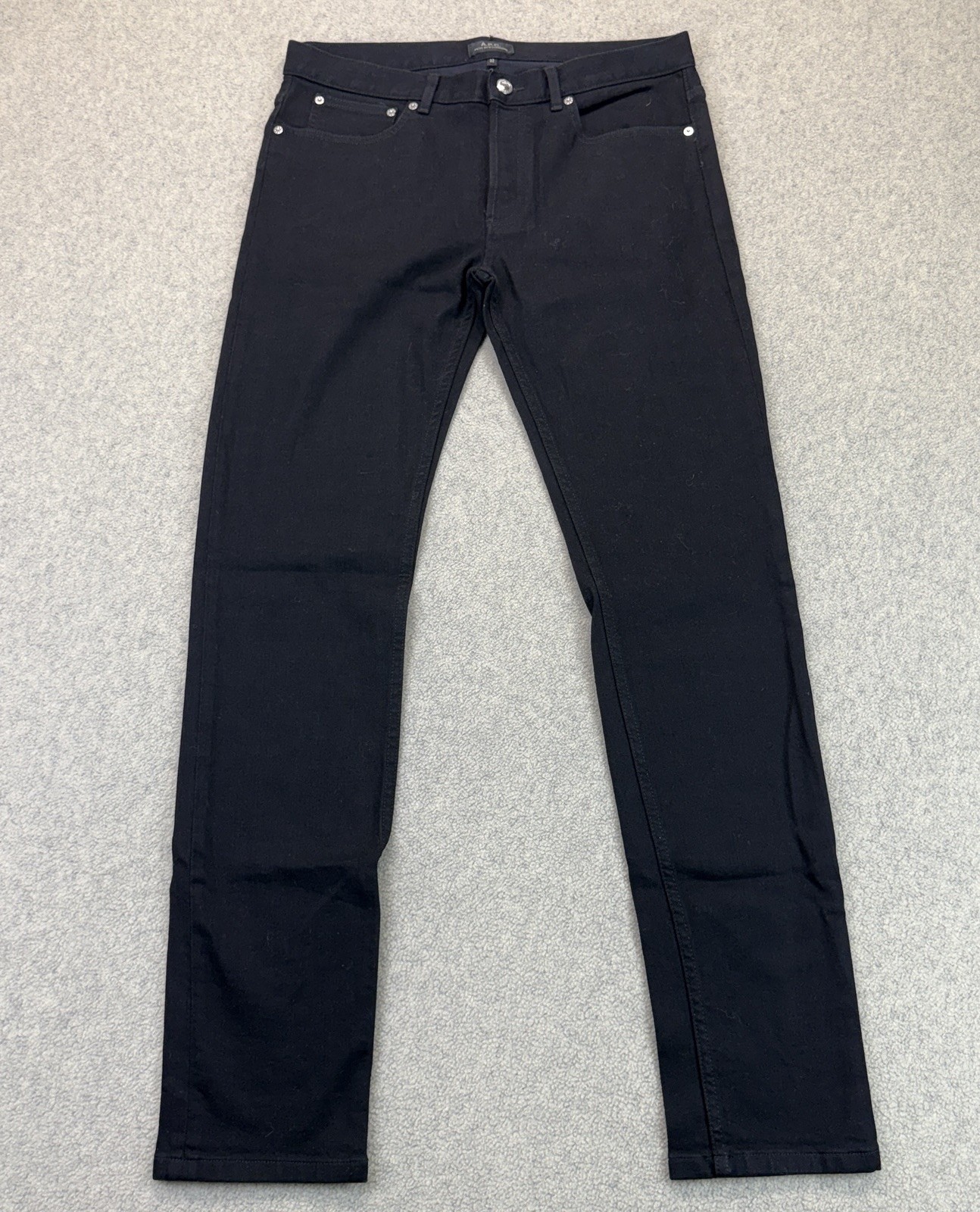 A.P.C. Petit New Standard Men’s Black Slim Fit Jeans Size 32 Cotton Stretch