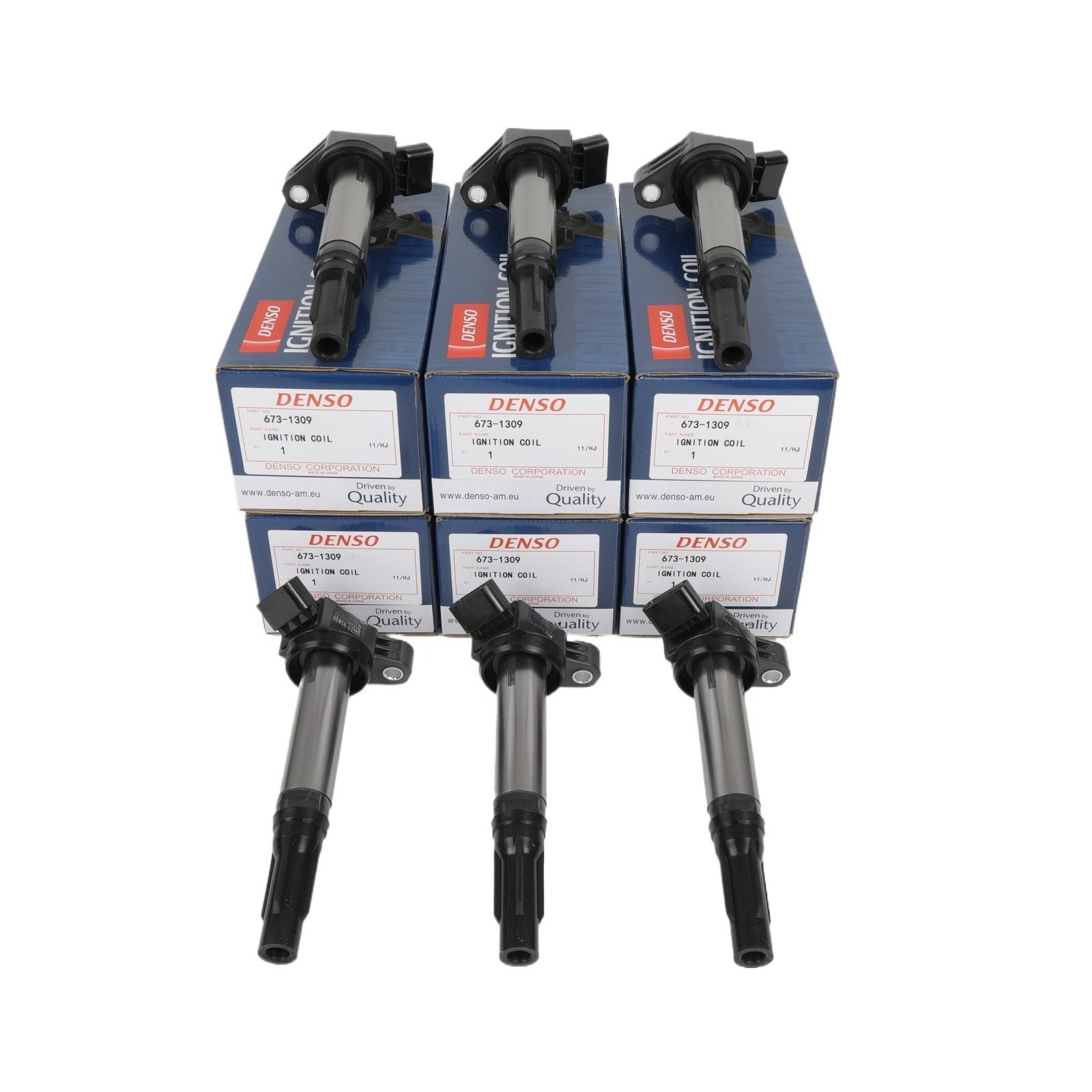 6x GENUINE DENSO Ignition Coil 90919-02255 For 2005-2024 Toyota & Lexus I4 V6 V8