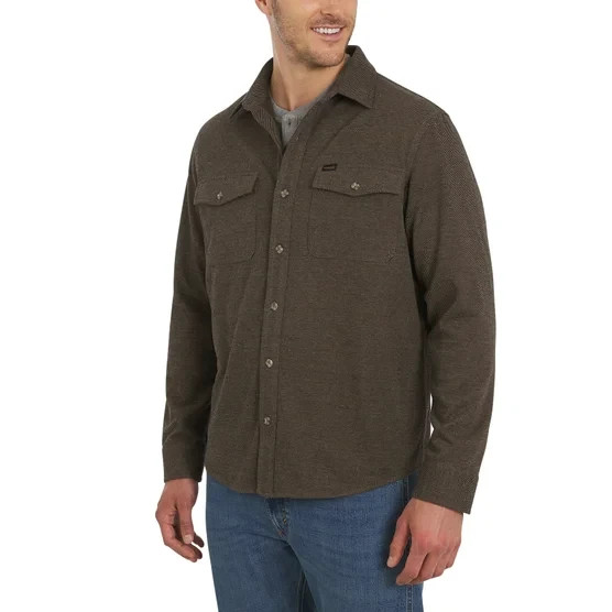 Wrangler Men's Brushed Knit Shirt New with Tags