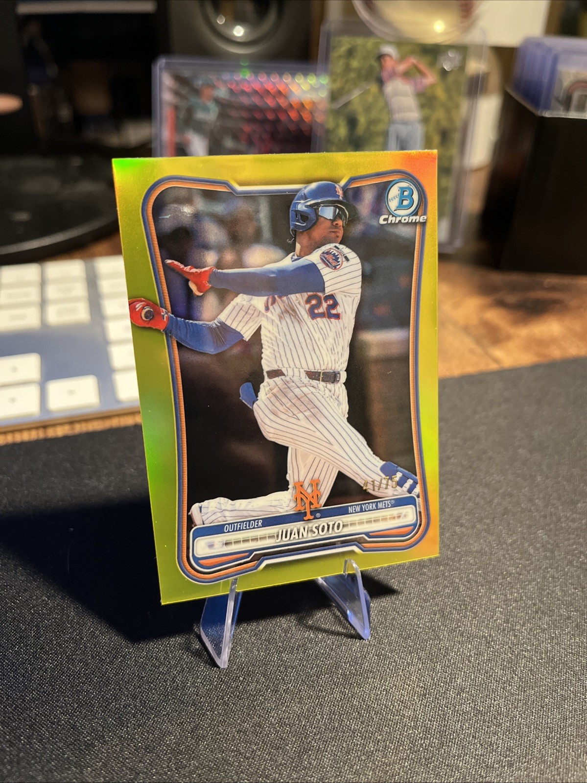 2026 Bowman Chrome Juan Soto Yellow /75 **read description**