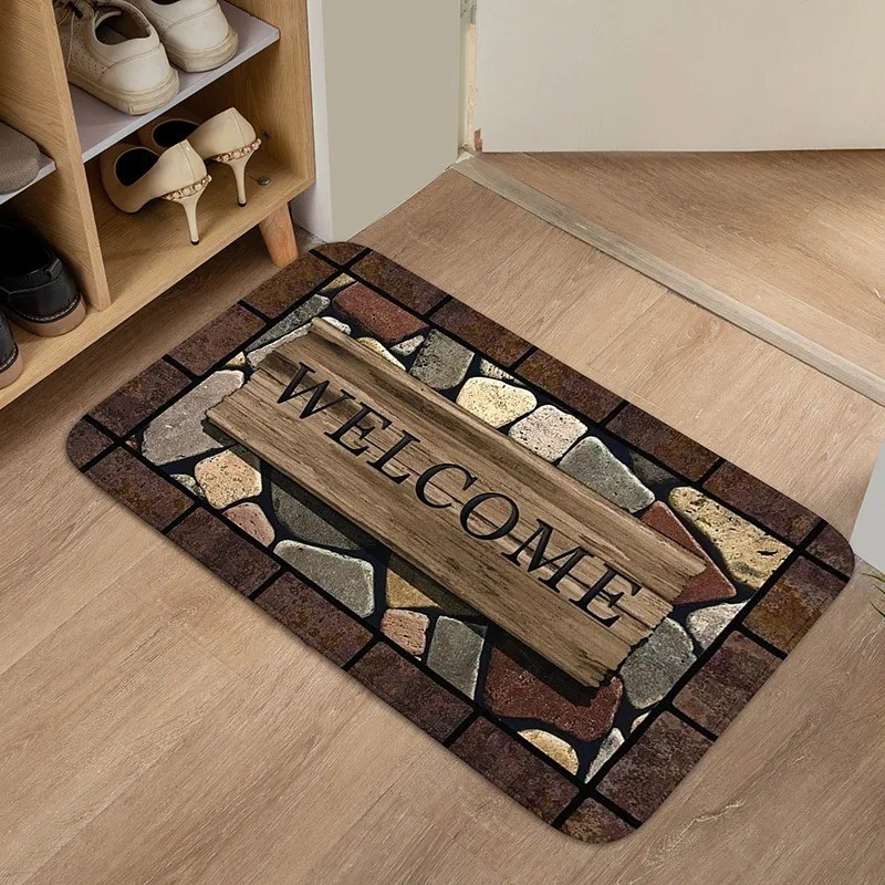 Non Slip Welcome Doormat Outdoor Indoor Entrance Door Mat Decorative Floor Rug Non Slip Welcome Doormat Outdoor Indoor Entrance Door Mat Decorative Floor Rug