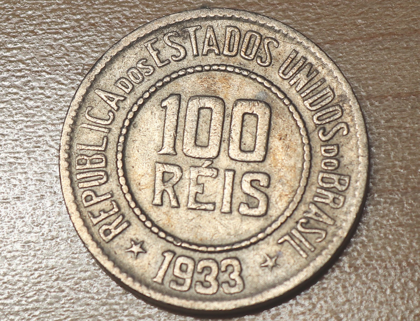 1933 Brazil 100 Reis 1933 Brazil 100 Reis