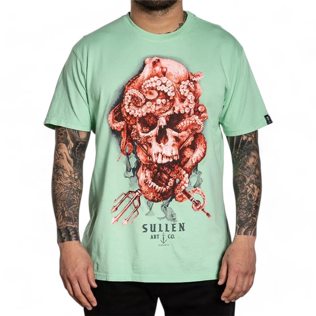 Men\'s Sullen Art Collective Neptune Neptunian Skull Premium Tee T-Shirt S-4XL Men\'s Sullen Art Collective Neptune Neptunian Skull Premium Tee T-Shirt S-4XL