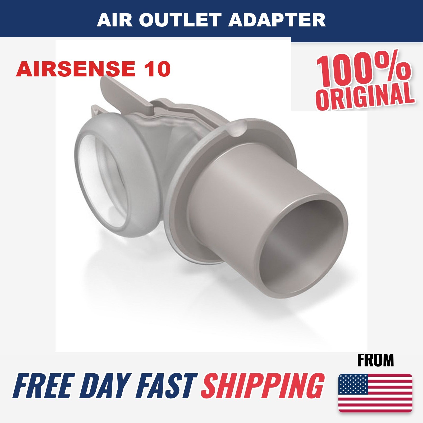 ResMed Air Outlet Adapter Connector for AirSense 10 Series CPAP Machines 37310