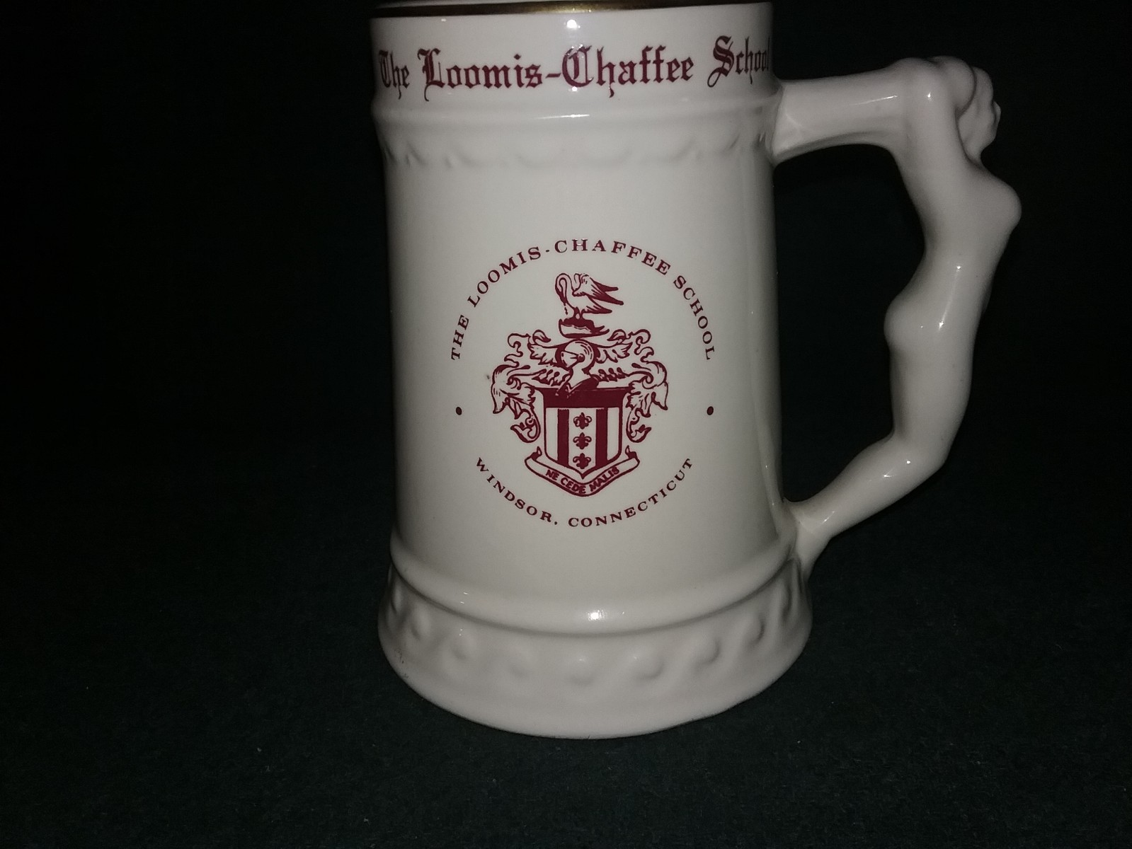 Amazing Vintage 1970s Loomis-Chaffee School Naked Lady Handle Stein VGC RARE 6\