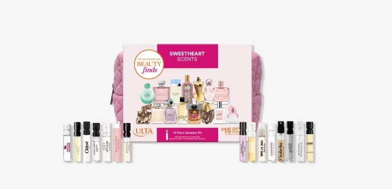 Ulta Beauty Sweetheart Scents 15 Piece Sampler Kit Gift Set Brand New #A2-3