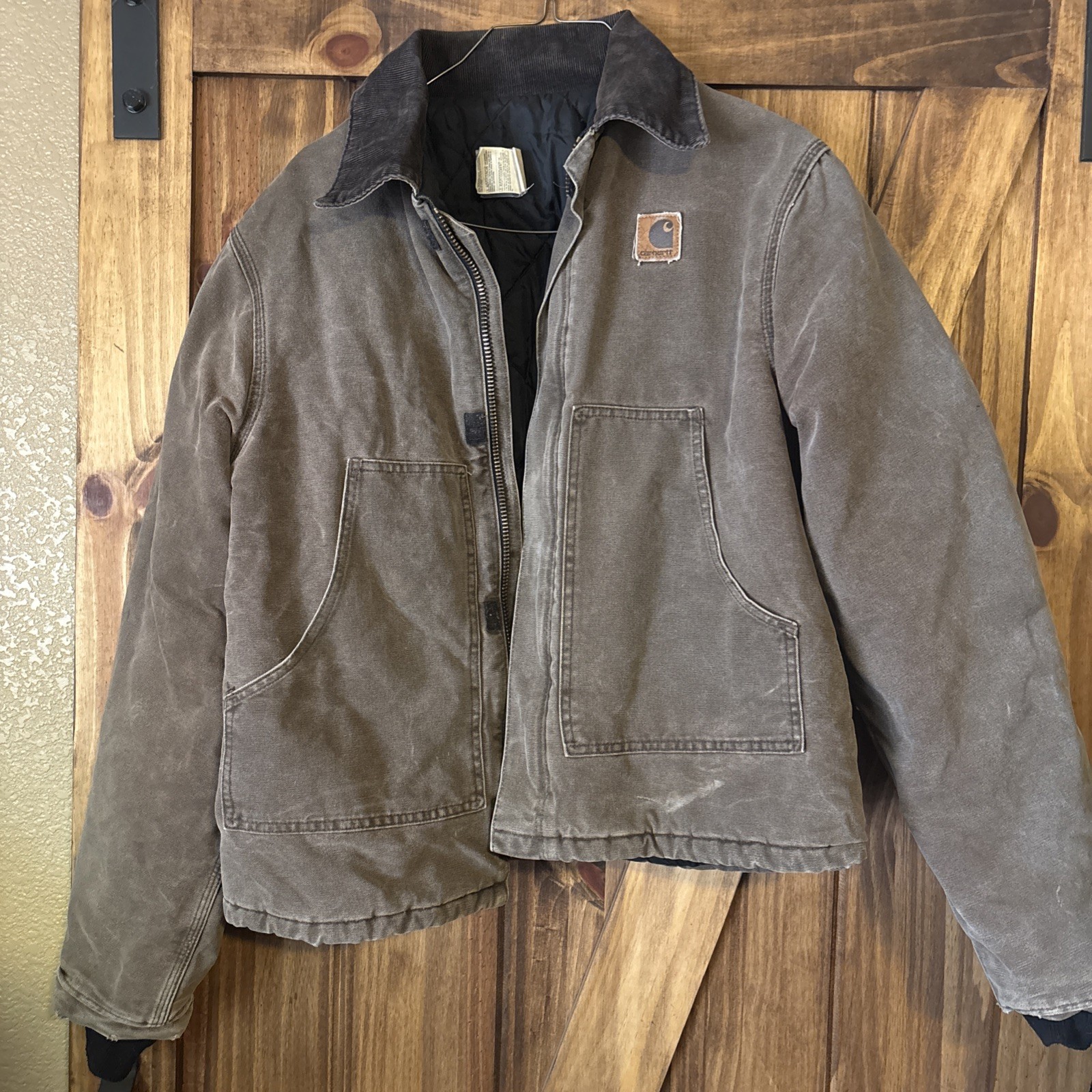 Vintage 1998 Carhartt J22CHT Brown Arctic Jacket Quilted Size Tall Large