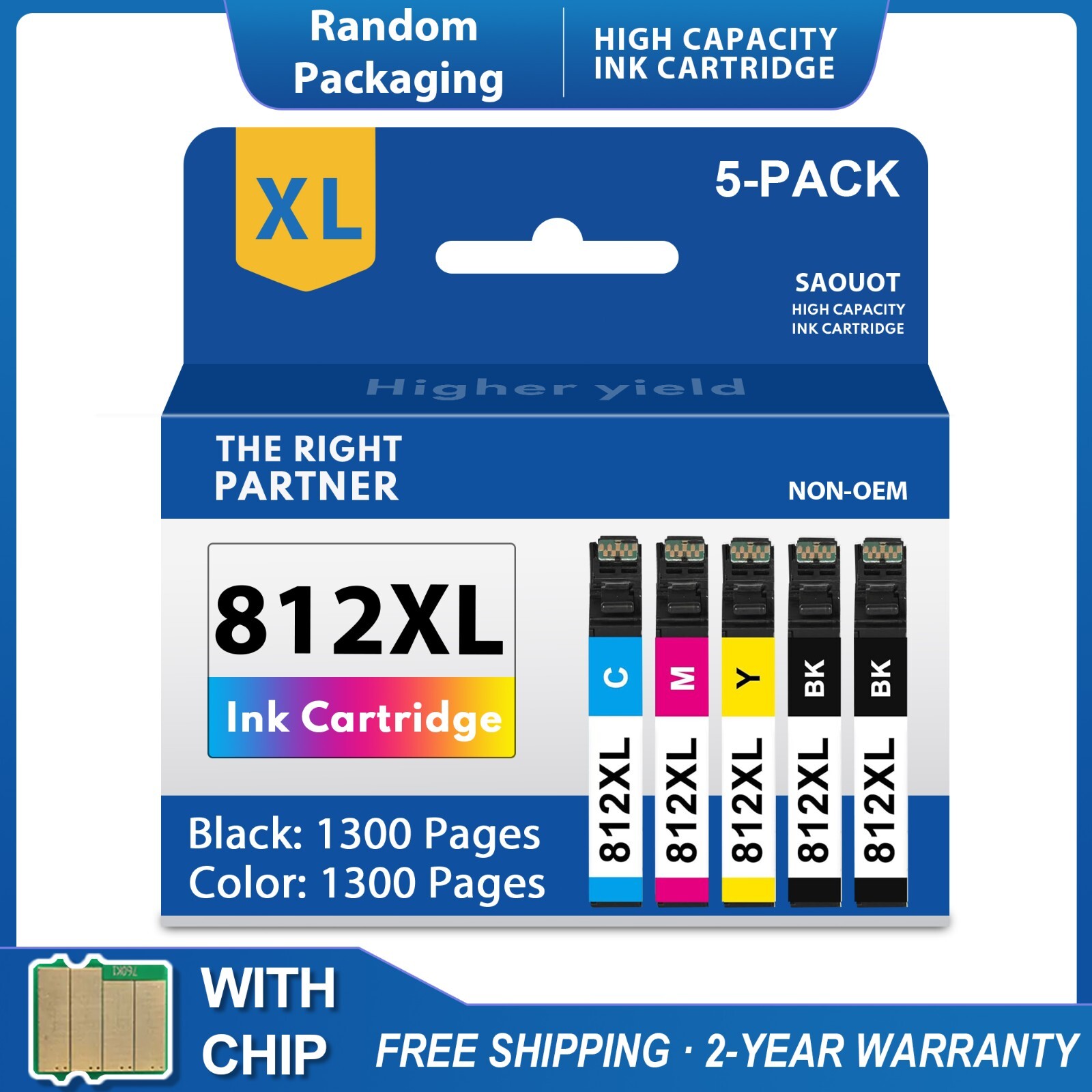812XL T812XL Ink For Epson 812 XL Workforce Pro WF-7840 WF-7820 WF-7310 EC-C7000