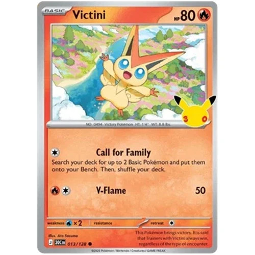 Victini 013/128 30th Celebration Holo Victini 013/128 30th Celebration Holo