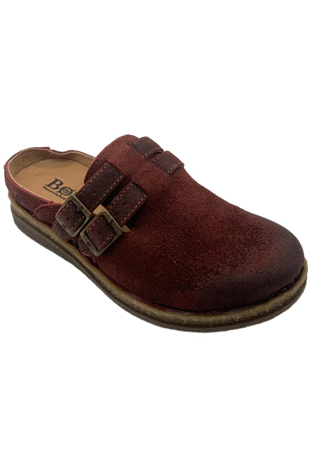 Born Women\'s Cort Slip On Clog Burgundy Born Women\'s Cort Slip On Clog Burgundy