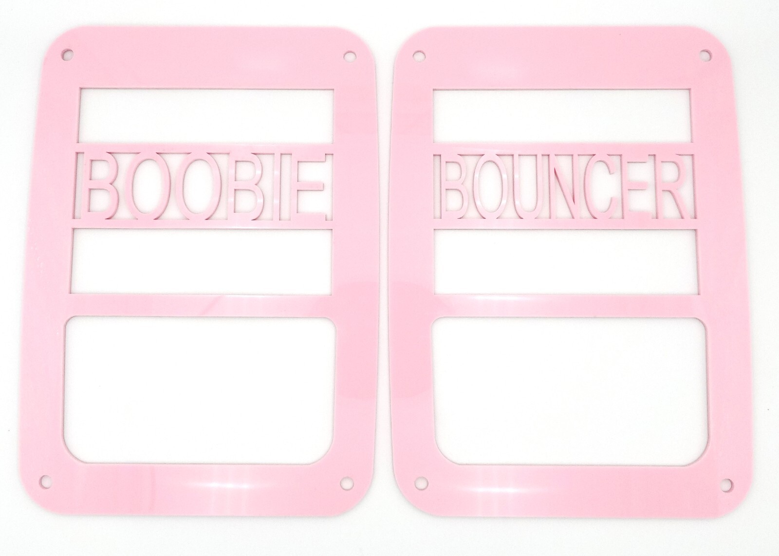 Jeep Boobie Bouncer / Tail light covers  fit 07-18 Wrangler / JK / Pink