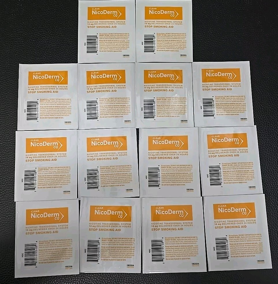 NicoDerm CQ Step 2 Clear Patches, 14mg - 14 Count Exp 12/2026+ NicoDerm CQ Step 2 Clear Patches, 14mg - 14 Count Exp 12/2026+