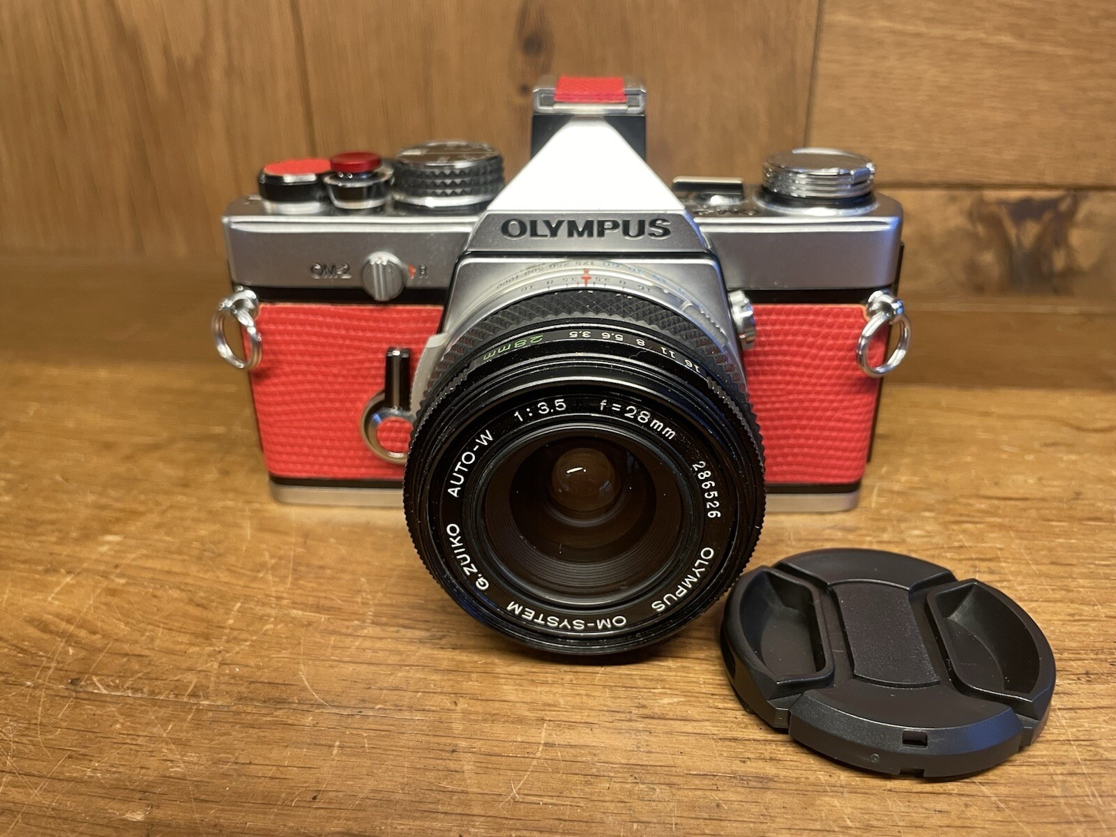 *CLA\'d : Near Mint ++ : New Leather* Olympus OM-2 Film Camera 28mm F/3.5 Lens JP