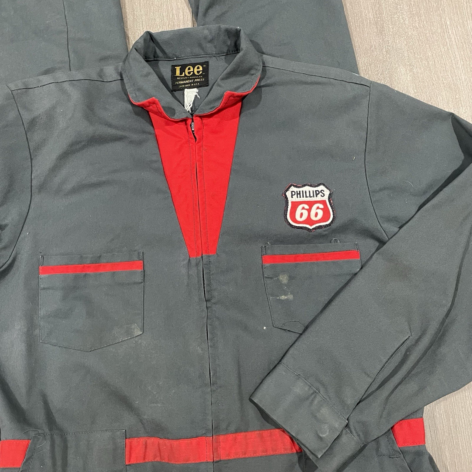 Vtg 70s Conoco Phillips 66 Gasoline Service Attendant Work Uniform Lee Union MD Vtg 70s Conoco Phillips 66 Gasoline Service Attendant Work Uniform Lee Union MD