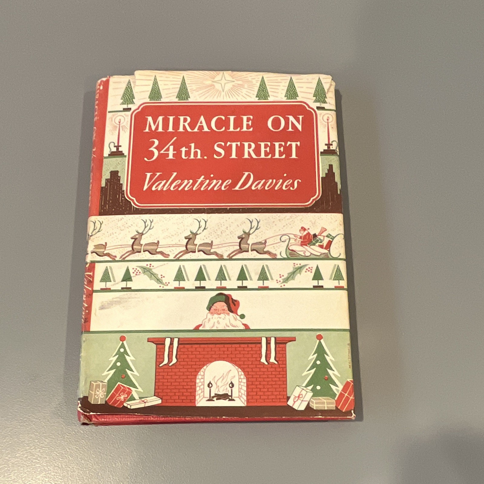 Vintage 1947 Miracle on 34th Street Book by Valentine Davies HC with DJ