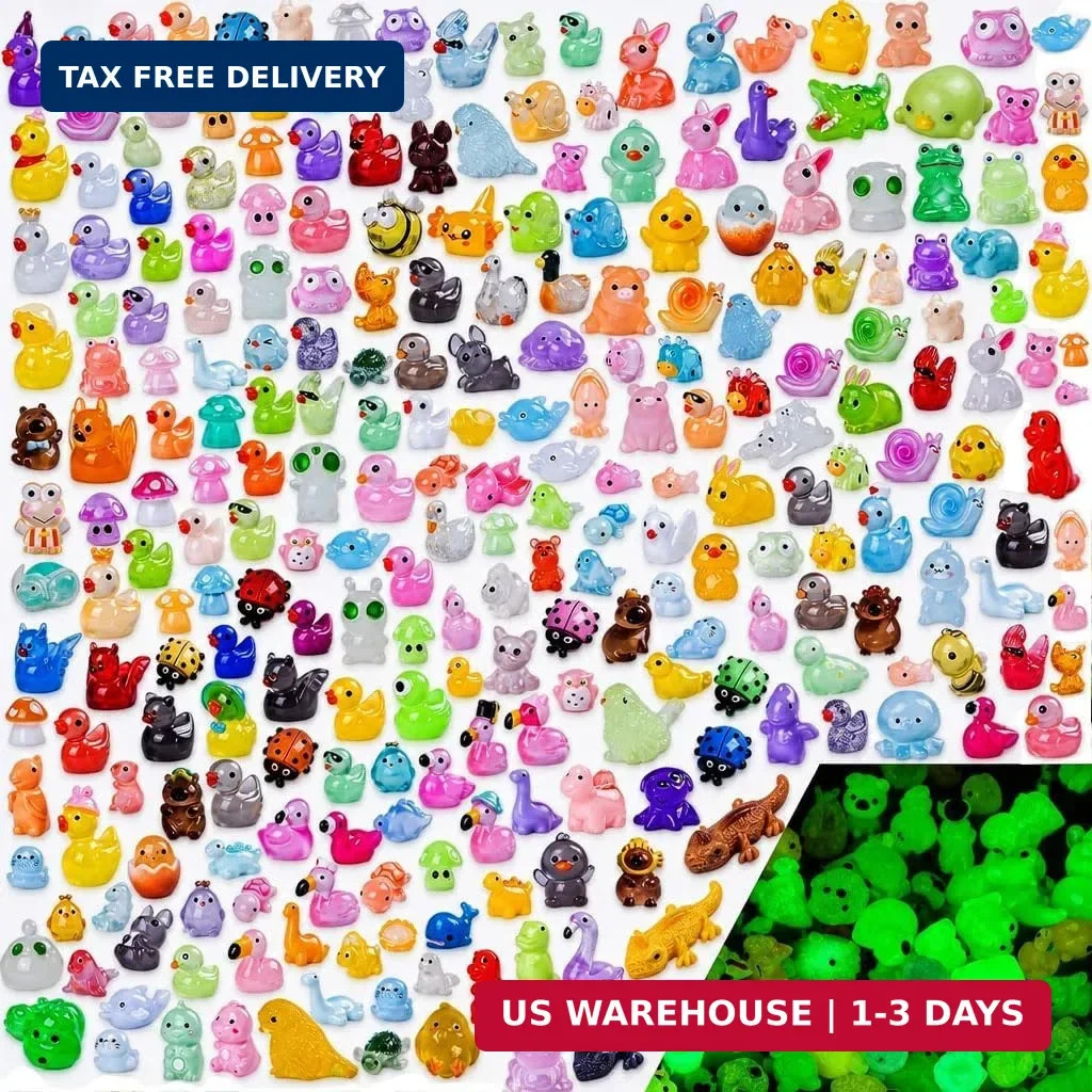 280pcs Mini Resin Animals Different 280 Styles Variety Tiny Animals Figure to Hi