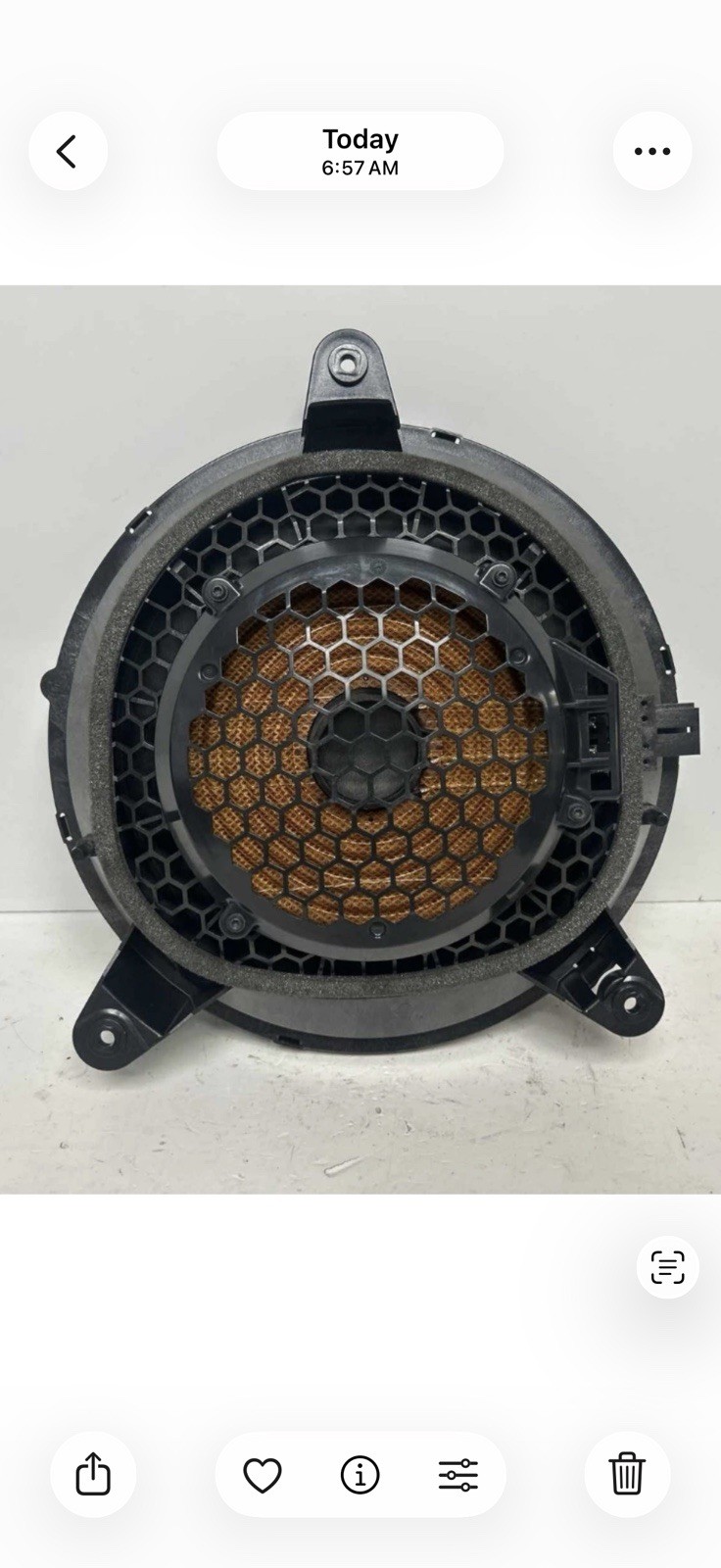 8V0035412C 2015-2020 AUDI A3 S3 RS3 OEM B&O SPEAKER REAR SUBWOOFER