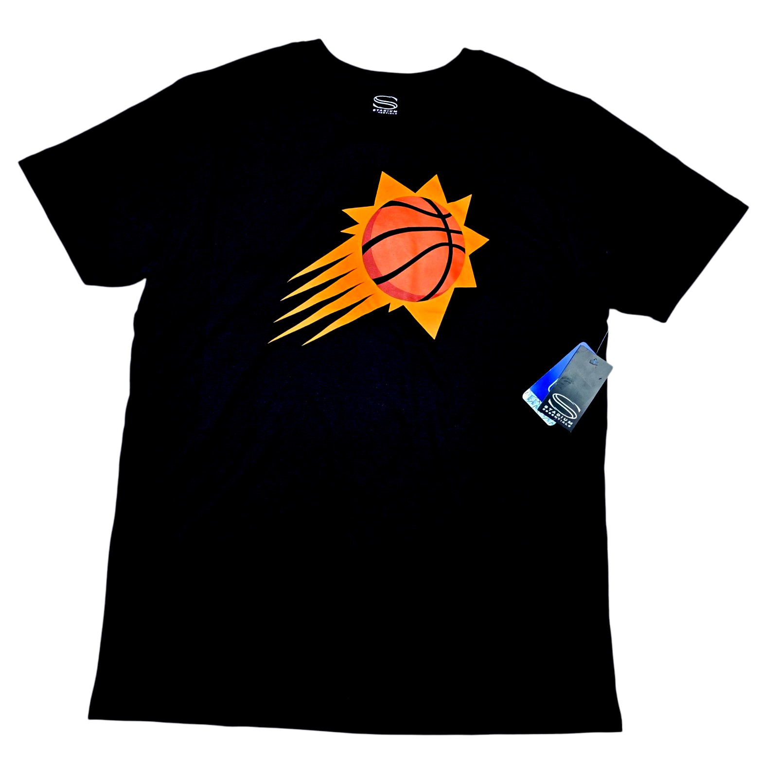 Phoenix Suns NBA Men’s Large Black Graphic Logo T-Shirt NWT