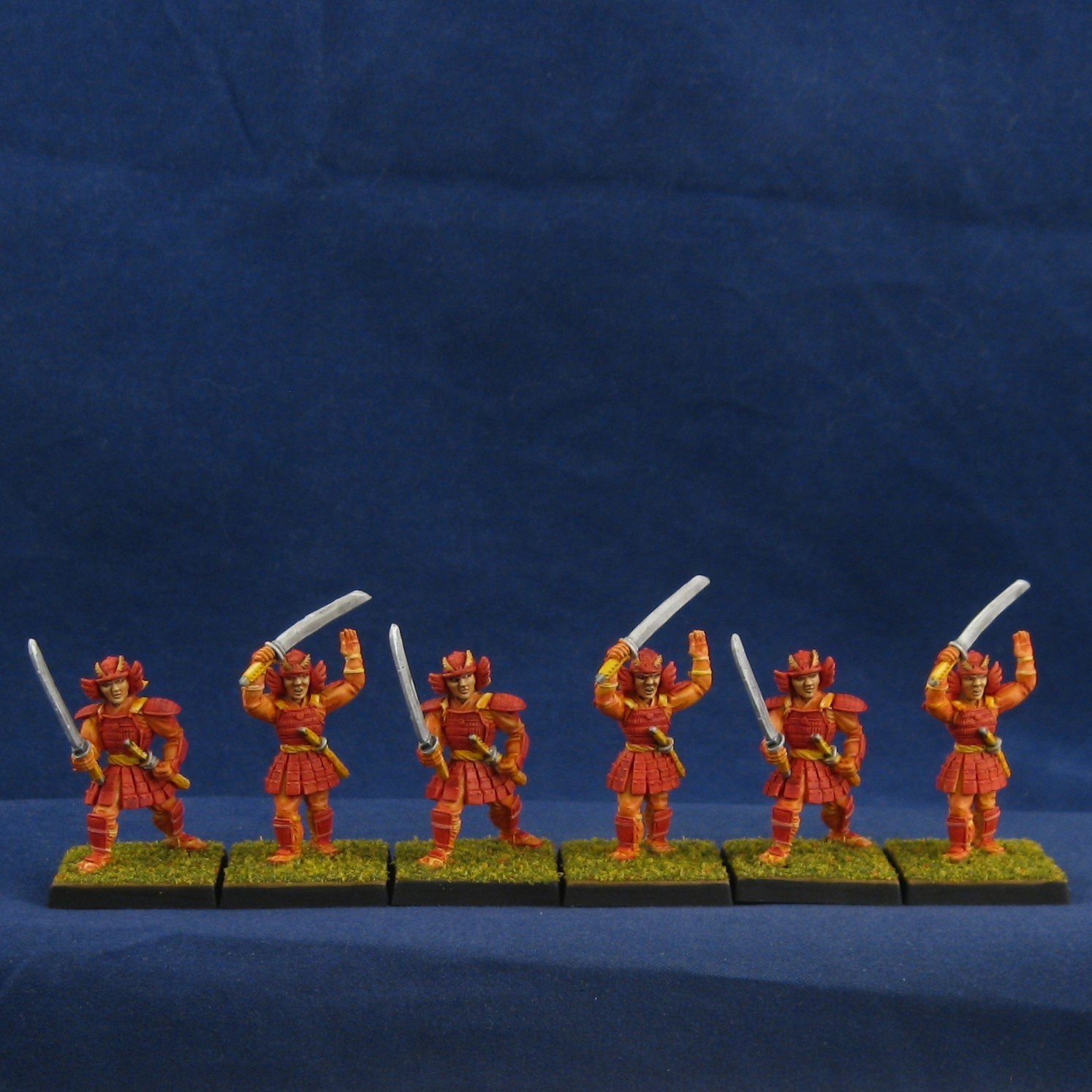 6 Painted Shiba House Guard, Phoenix Clan Wars AEG (1998), 28mm Metal Miniatures 6 Painted Shiba House Guard, Phoenix Clan Wars AEG (1998), 28mm Metal Miniatures