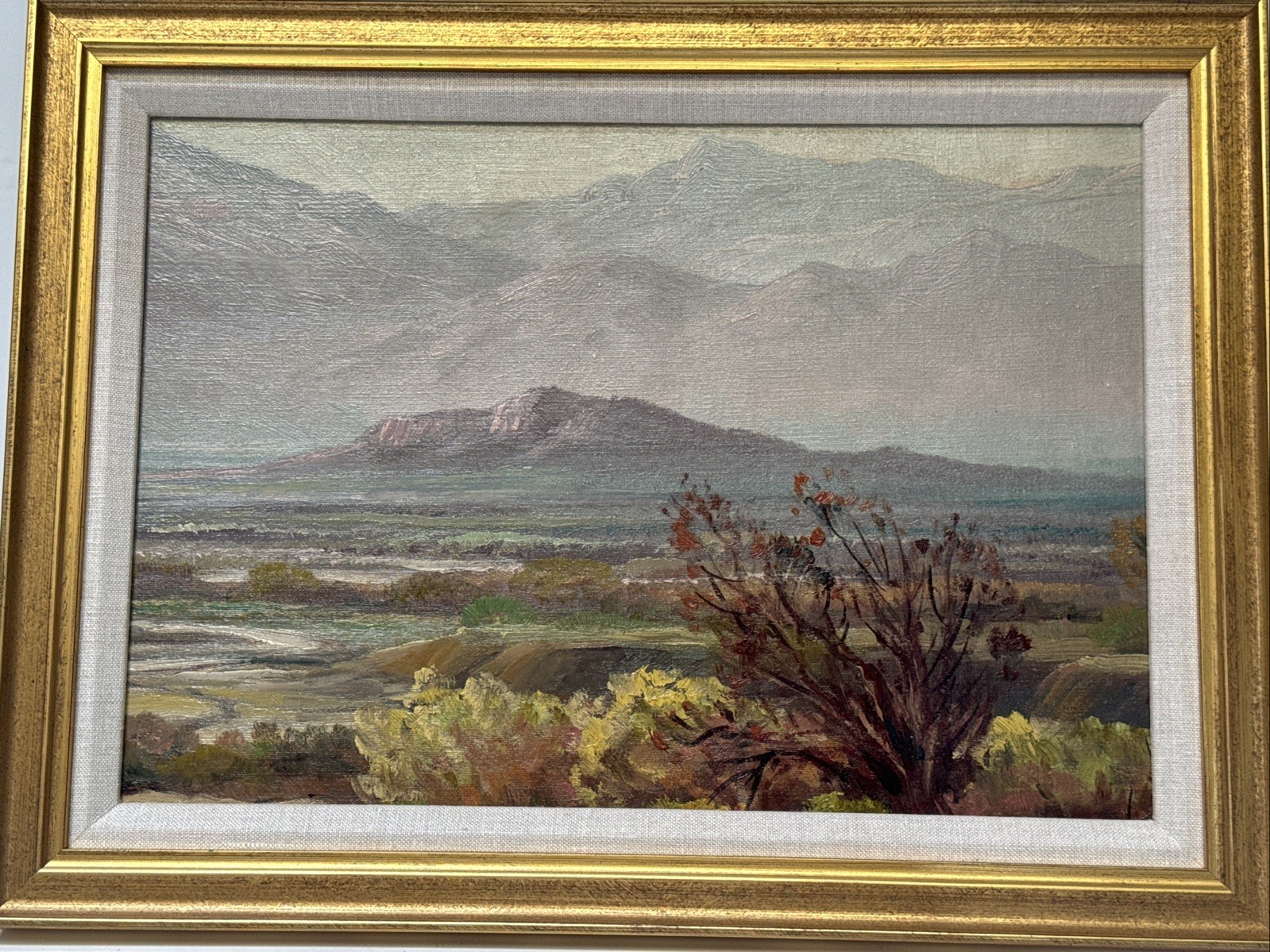 Vintage Impressionist Landscape Desert John Anthony Conner Small Oil Famous Vintage Impressionist Landscape Desert John Anthony Conner Small Oil Famous