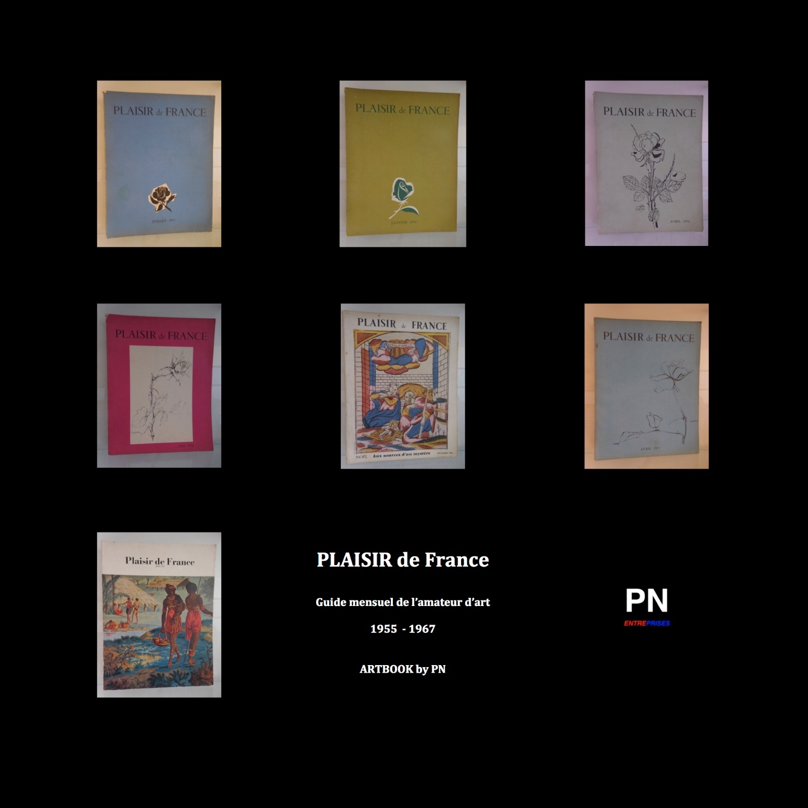 Plaisir de France Monthly Magazine 1955 1967 ARTBOOK Original Edition by PN