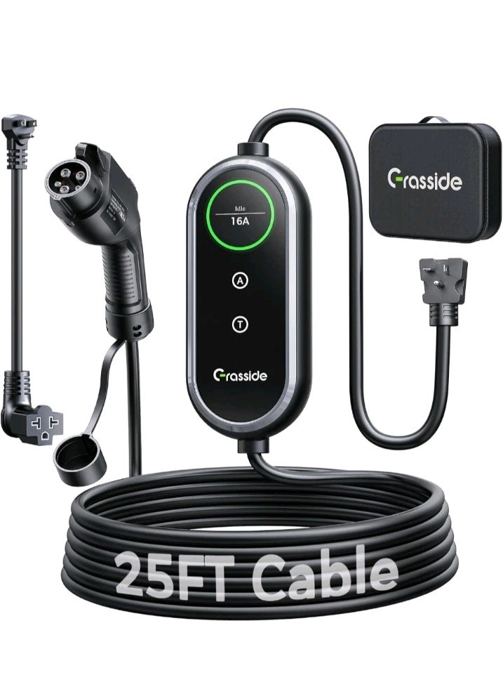 2026 New Level 1&2 EV Charger, 8-16Amp, 25FT Cord, J1772 EV/PHEVs | NEMA 5-15...