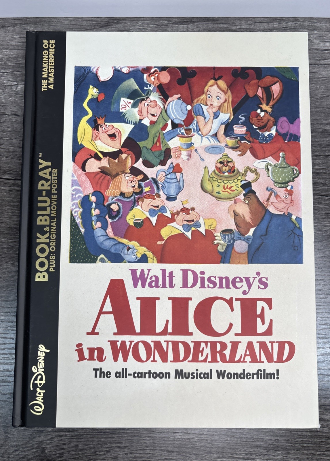 Walt Disney’s Alice In Wonderland Book, Blu-Ray, Plus Original Movie Poster