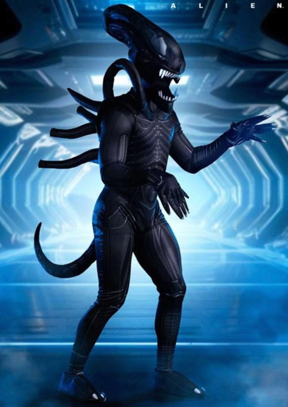 Alien Xenomorph Premium Costume Adult Unisex Halloween Cosplay Jumpsuit FUN3229A