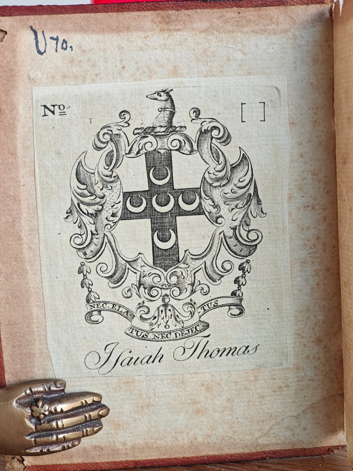 Revolutionary Bookplate: Paul Revere\'s Engraving for Isaiah Thomas