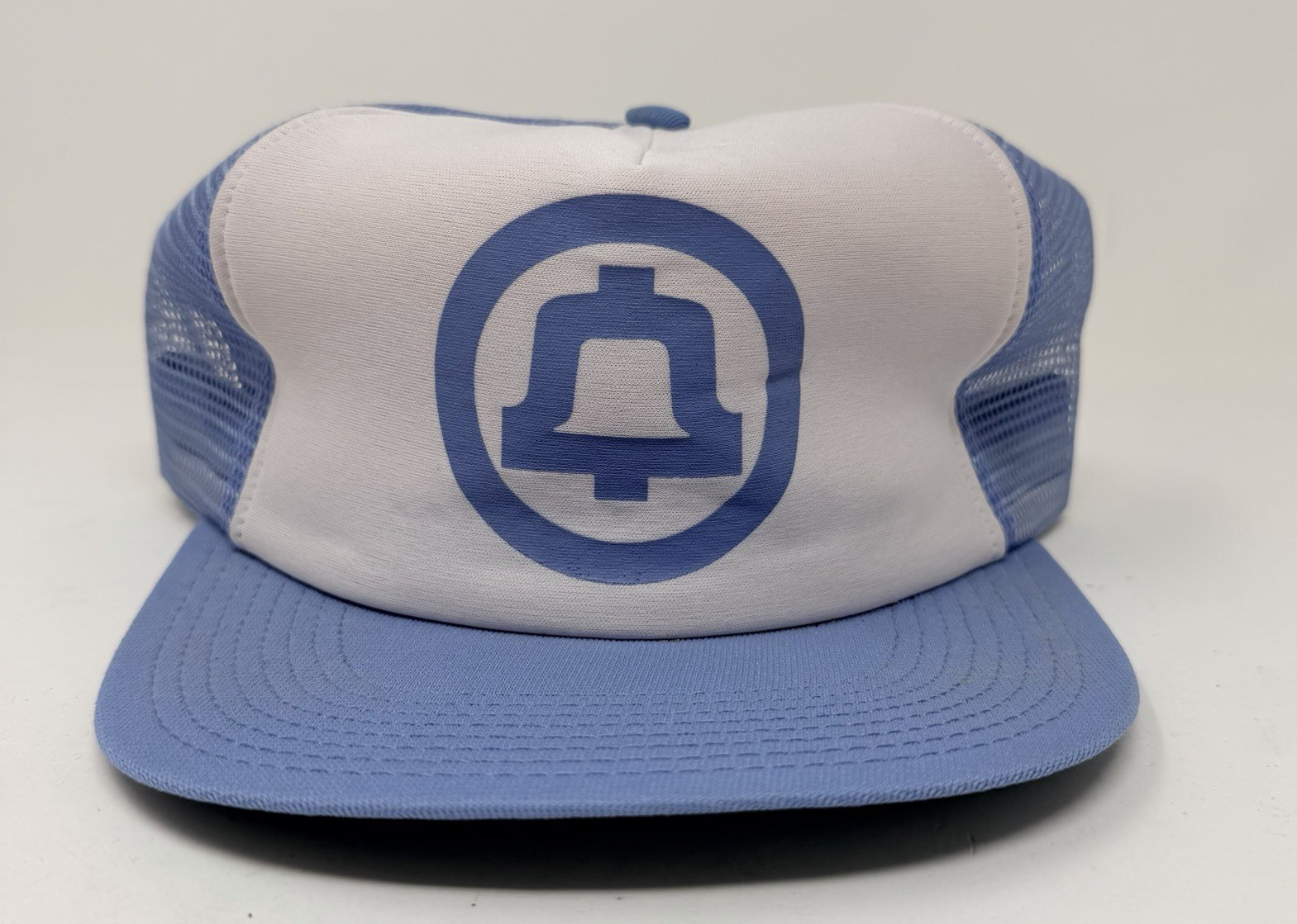 New Vintage BellSouth Hat Men\'s OS Blue Phone Co Trucker Snapback Mesh Cap USA