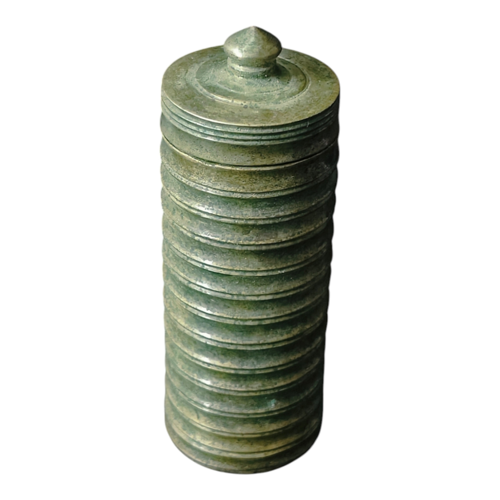 1850\'s Rare Vintage Antique Miniature Bronze Unique Shape Coin Box , Collectible