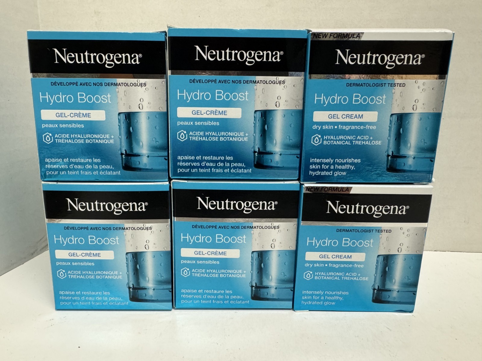 6 PACK Neutrogena Hydro Boost GEL CREAM DRY SKIN, 50ml *NEW IN BOX*