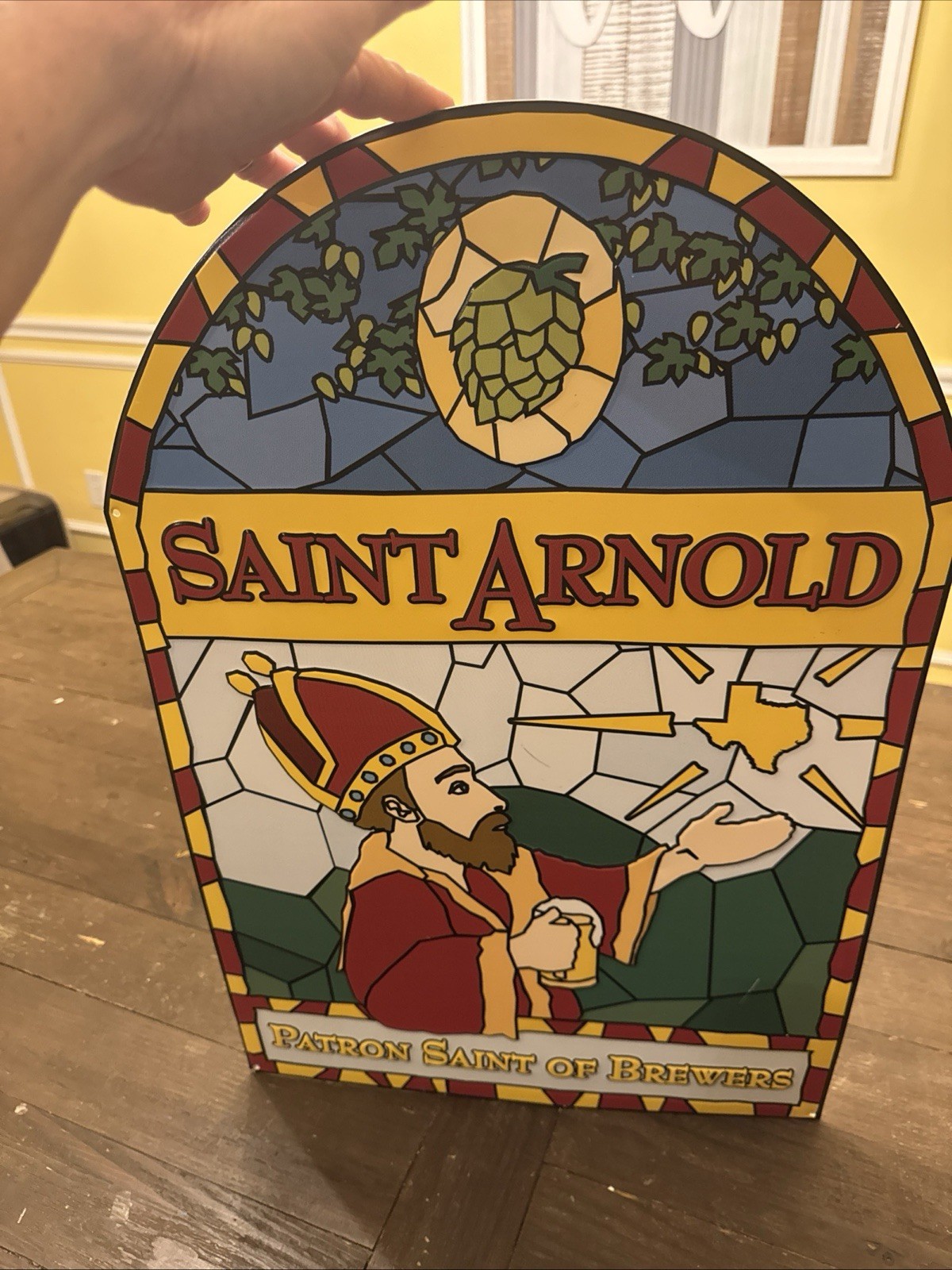 St Arnold Houston Texas Brewery Metal Stained Glass Look  BEER BAR Metal SIGN 