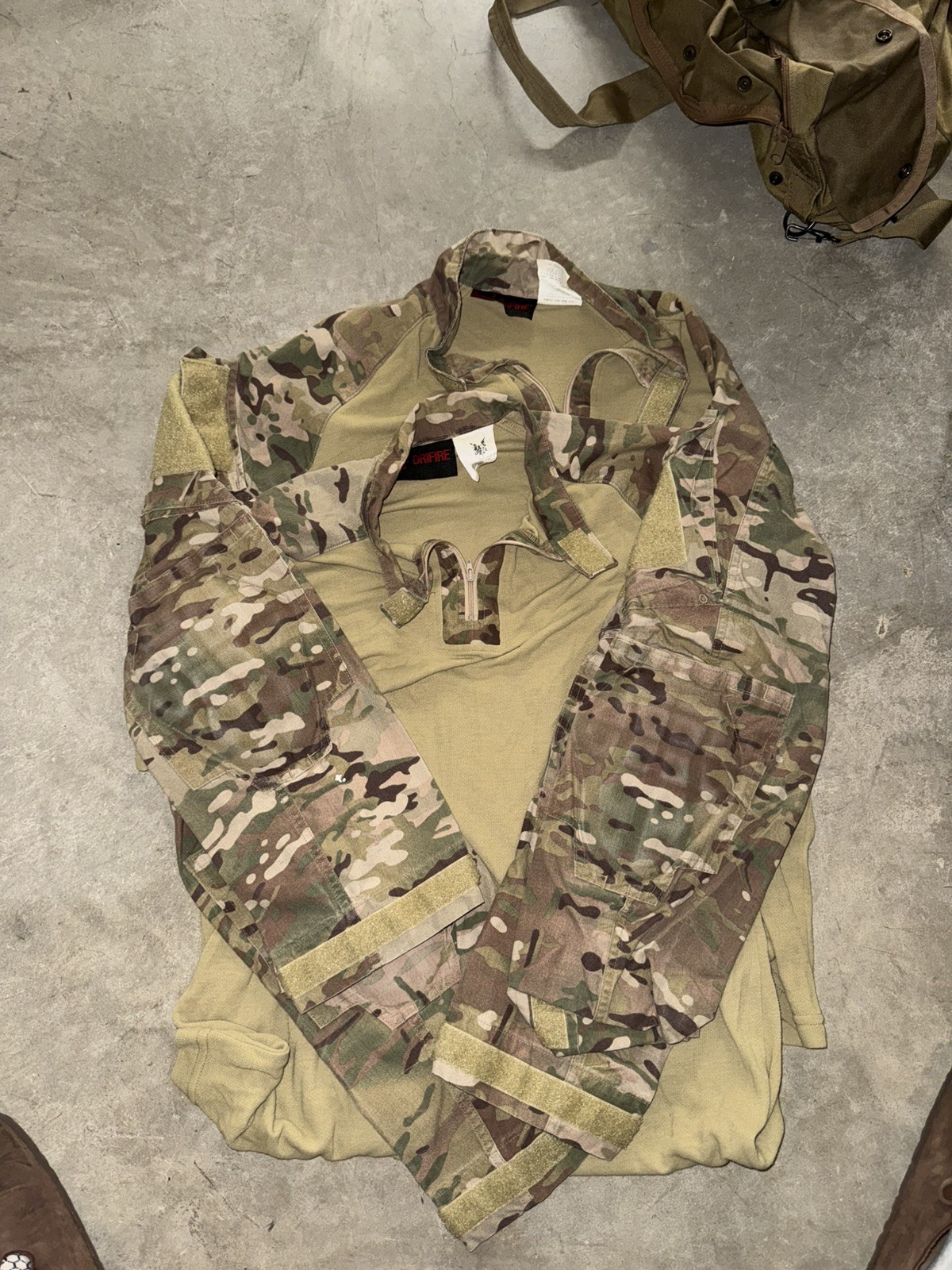 Set of 2: OCP Drifire Combat Shirt XL Regular With Elbow Pads Set of 2: OCP Drifire Combat Shirt XL Regular With Elbow Pads