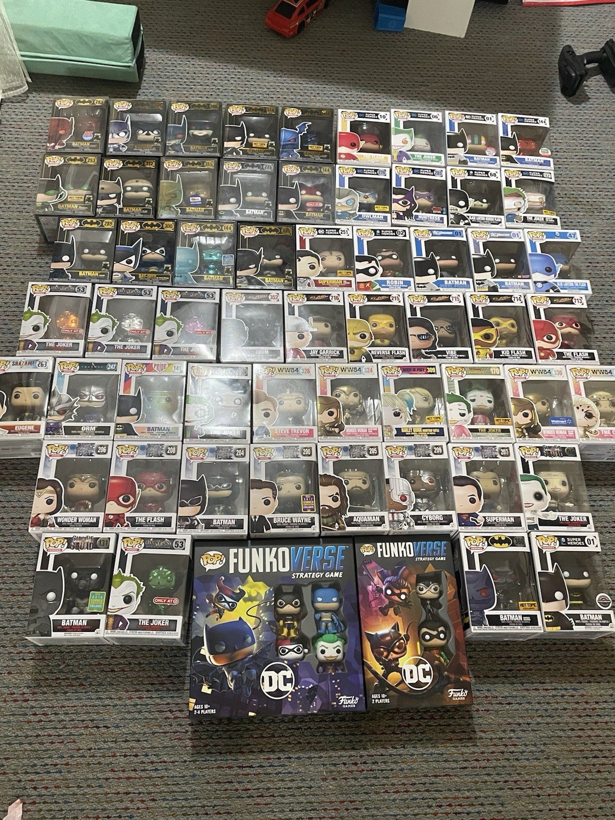 58 Funko Pops DC Mixed Lot All sealed.