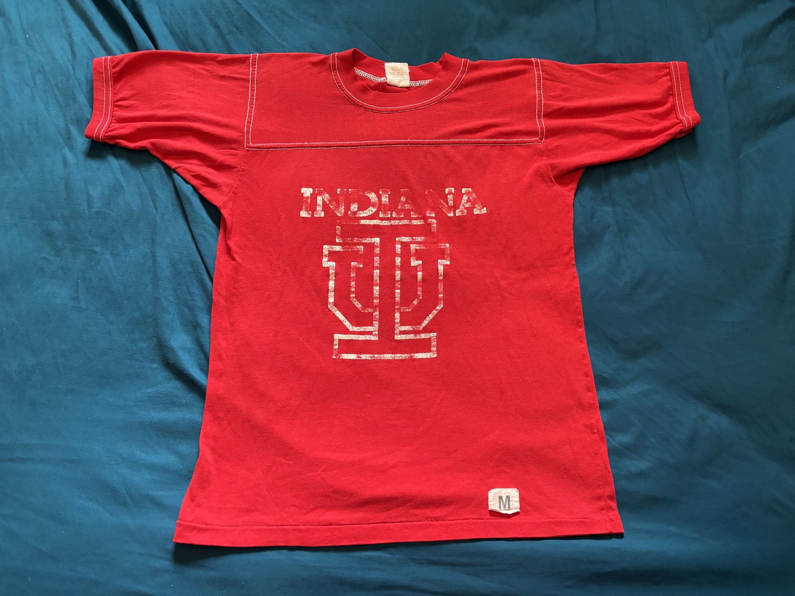 Vintage Indiana Hoosiers Shirt Mens Medium Red NCAA Basketball Bantams Tee