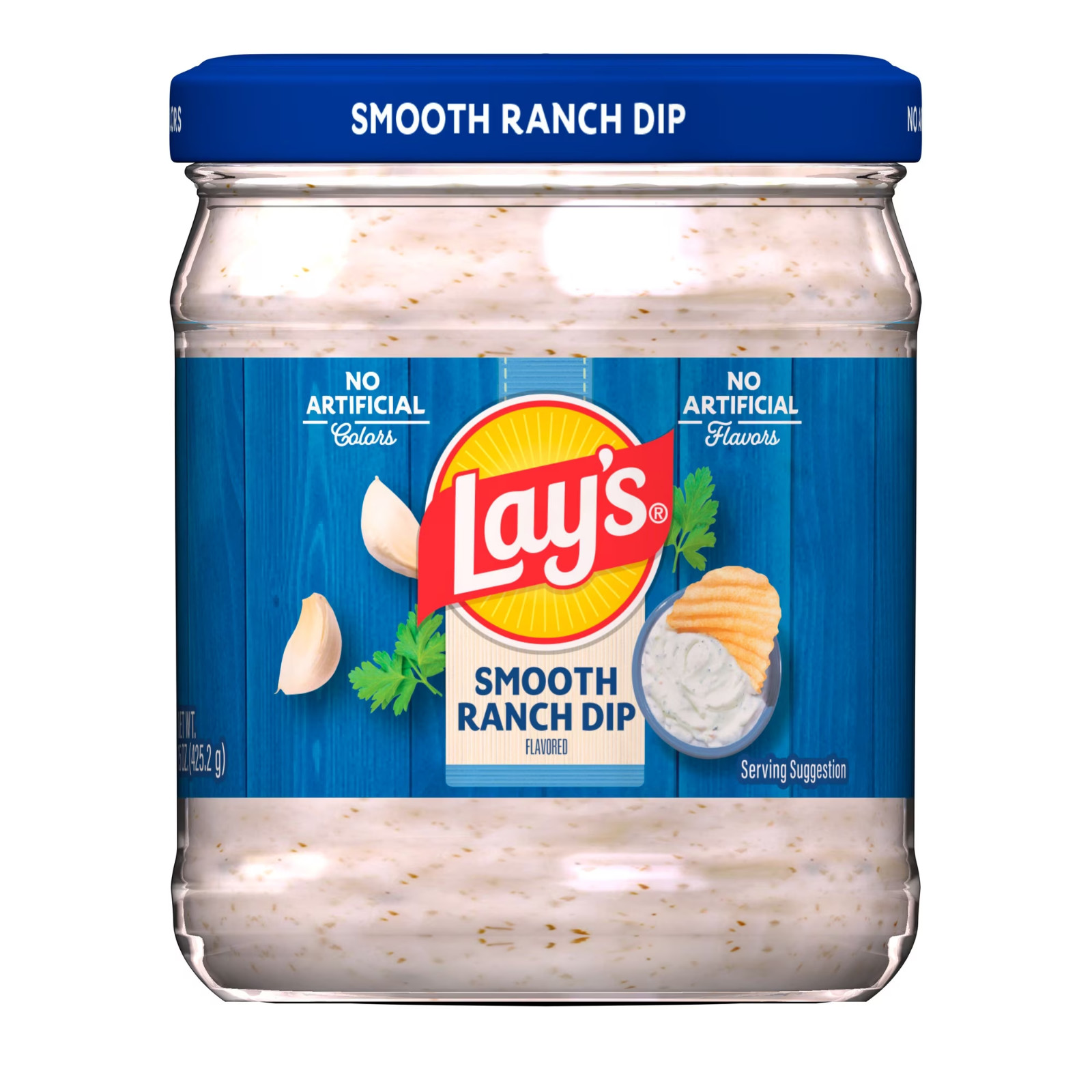 Lay\'s Smooth Ranch Dip Spread in a 15 Ounce Jar with Tangy Buttermilk Flavor Lay\'s Smooth Ranch Dip Spread in a 15 Ounce Jar with Tangy Buttermilk Flavor