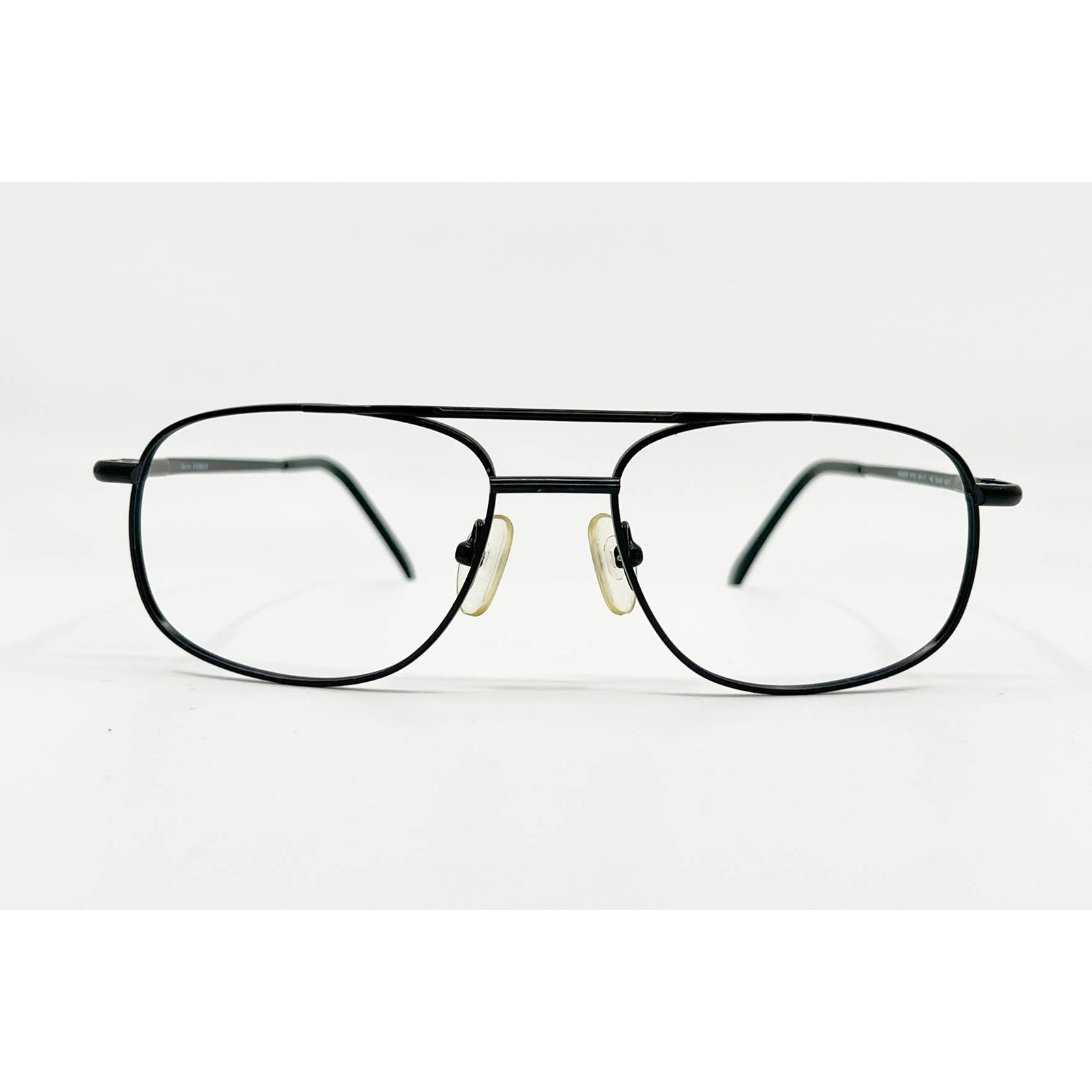 Manzini Eyewear Frames Mens Black Matt Double Bridge Aviator 52-17-145